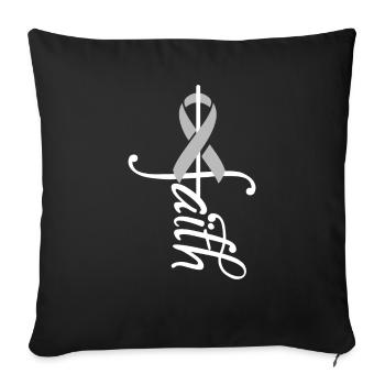 Band Parkinson's Awareness - Sofa pillowcase 17,3'' x 17,3'' (45 x 45 cm) - black - Front