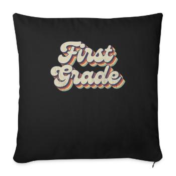 Boho Rainbow - Enseignant de première année - Housse de coussin décorative 45 x 45 cm - noir - Devant