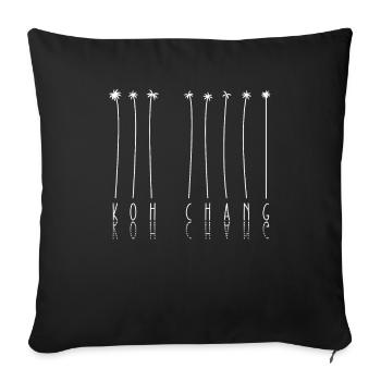 Palm - Île de Thaïlande Koh Chang - Housse de coussin décorative 45 x 45 cm - noir - Devant