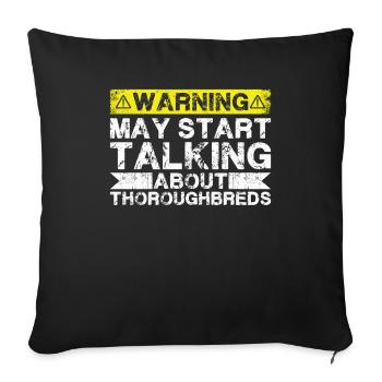 Speaking of whole blood - Sofa pillowcase 17,3'' x 17,3'' (45 x 45 cm) - black - Front