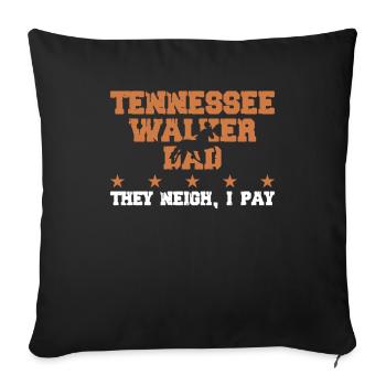 Horse Father - Tennessee Walker - Sofa pillowcase 17,3'' x 17,3'' (45 x 45 cm) - black - Front