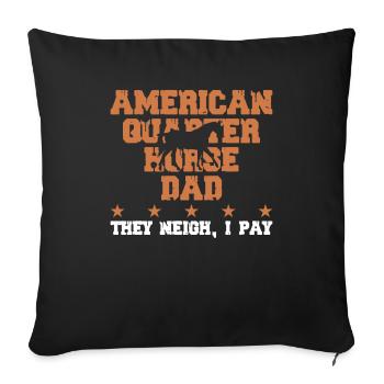 Warrior Ribbon as Awareness - Sofa pillowcase 17,3'' x 17,3'' (45 x 45 cm) - black - Front