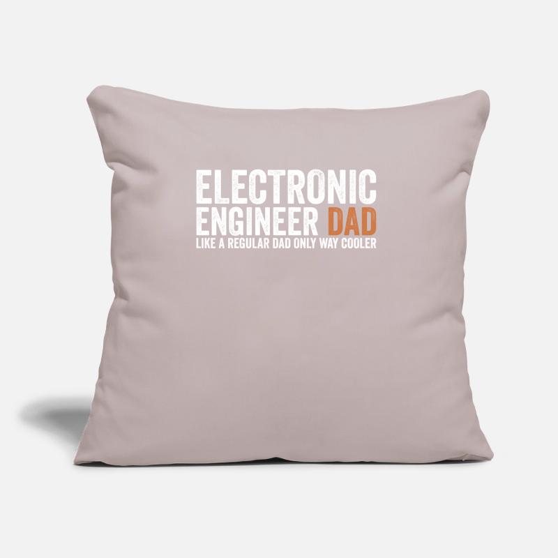 Dad - Electronics technician Sofa pillowcase 17,3'' x 17,3'' (45 x 45 cm)
