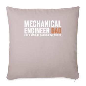 Père - Ingénieur en mécanique - Housse de coussin décorative 45 x 45 cm - taupe clair - Devant