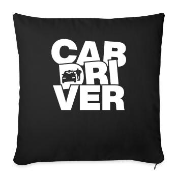 Occupation Job Work - Taxi Driver - Sofa pillowcase 17,3'' x 17,3'' (45 x 45 cm) - black - Front
