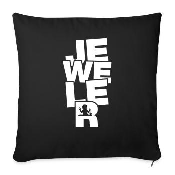 Profession Job Work - Jeweller - Sofa pillowcase 17,3'' x 17,3'' (45 x 45 cm) - black - Front