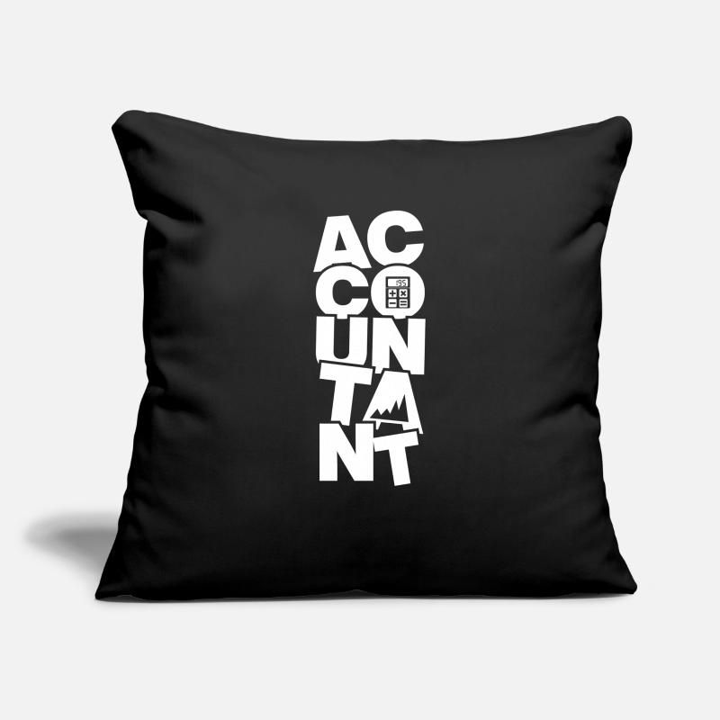 Profession comptable - Comptable Housse de coussin décorative 45 x 45 cm