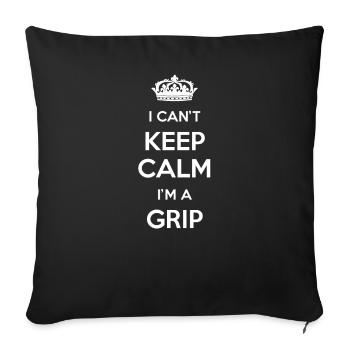Ich Kann Mich Nicht Beruhigen, Ich Bin Ein Griff - Sofakissenbezug 45 x 45 cm - Schwarz - Vorne