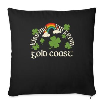 Kiss Me - St. Patrick's Day Gold Coast - Sofa pillowcase 17,3'' x 17,3'' (45 x 45 cm) - black - Front