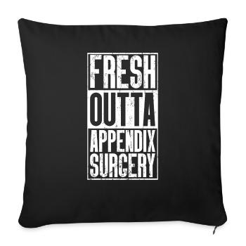 Fresh Outta Operation - Appendix - Sofa pillowcase 17,3'' x 17,3'' (45 x 45 cm) - black - Front