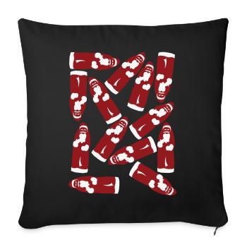 Santa Claus Chocolate - Sofa pillowcase 17,3'' x 17,3'' (45 x 45 cm) - black - Front