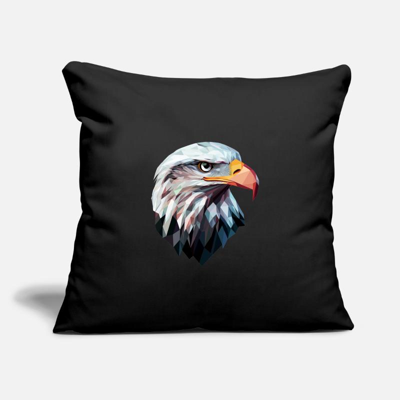 Eagle Head Low Poly Art Logo Design Sofa pillowcase 17,3'' x 17,3'' (45 x 45 cm)