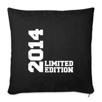 Cadeau Anniversaire Millésime 2014 Classique 2014 - Housse de coussin décorative 45 x 45 cm - noir - Devant