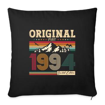 Original 1994 Vintage 1994 30th Birthday 1994 - Sofa pillowcase 17,3'' x 17,3'' (45 x 45 cm) - black - Front