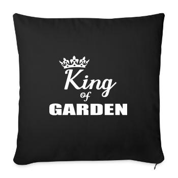 garden - Sofa pillowcase 17,3'' x 17,3'' (45 x 45 cm) - black - Front