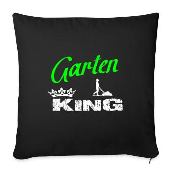 Garten - Sofakissenbezug 45 x 45 cm - Schwarz - Vorne