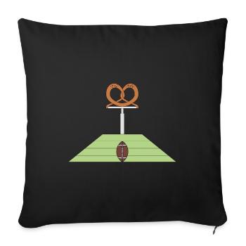 Football Munich coloré - Housse de coussin décorative 45 x 45 cm - noir - Devant