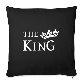 Saint Valentin - Housse de coussin décorative 45 x 45 cm - noir - Devant
