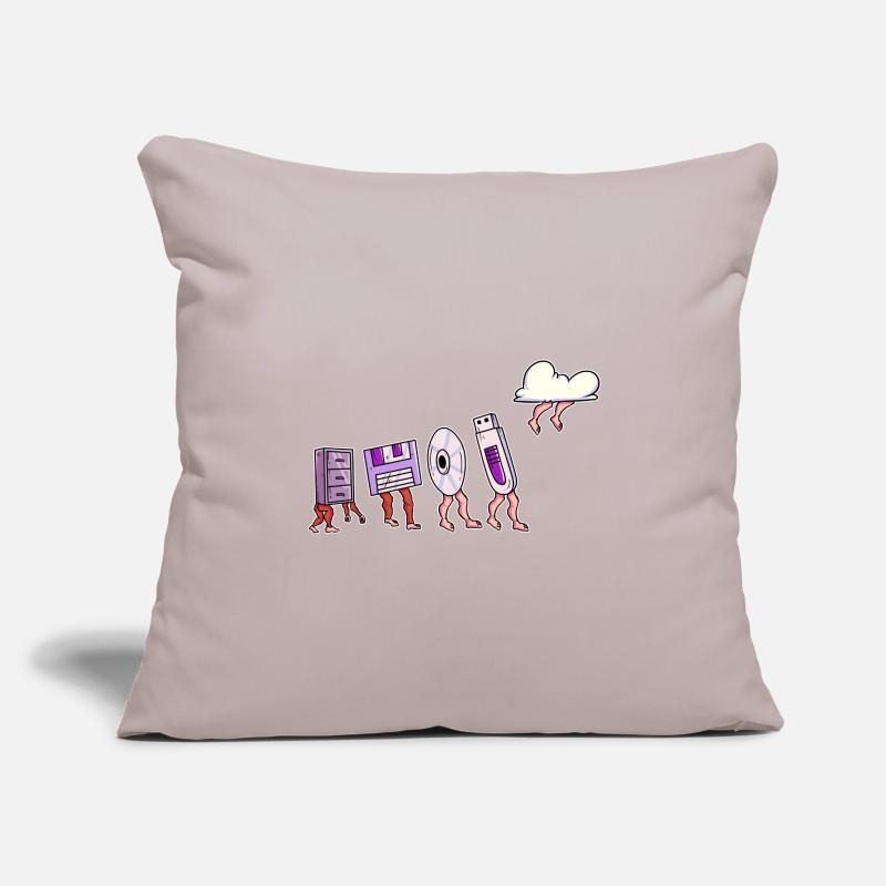 Evolution der Datenträger für Developer Sofakissenbezug 45 x 45 cm