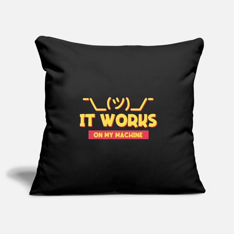 IT support and programmer joke for coders Sofa pillowcase 17,3'' x 17,3'' (45 x 45 cm)