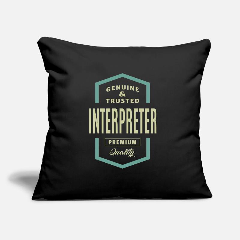 Véritable interprète Housse de coussin décorative 45 x 45 cm
