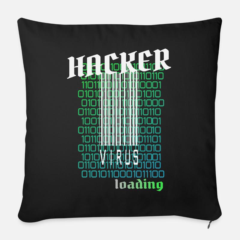 Anonymous, Hacker - Sofakissenbezug 45 x 45 cm - Schwarz