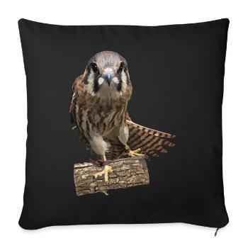 Crécerelle - Housse de coussin décorative 45 x 45 cm - noir - Devant