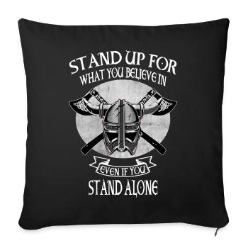 Viking Skull Skull Axe Valhalla - Sofa pillowcase 17,3'' x 17,3'' (45 x 45 cm) - black - Front