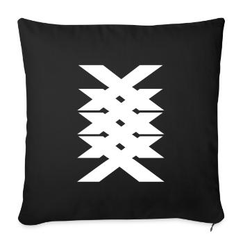 Cool xxxx digital art - Sofa pillowcase 17,3'' x 17,3'' (45 x 45 cm) - black - Front