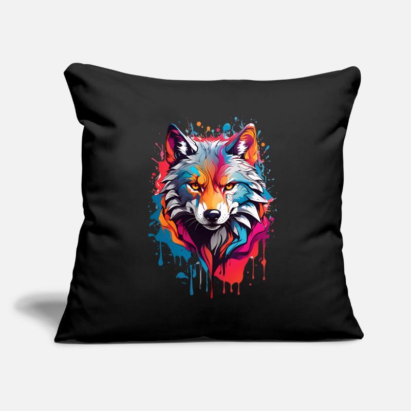 Coole Wolf Sofakissenbezug 45 x 45 cm