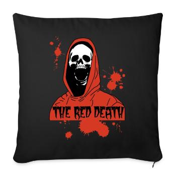 La mort rouge - Housse de coussin décorative 45 x 45 cm - noir - Devant