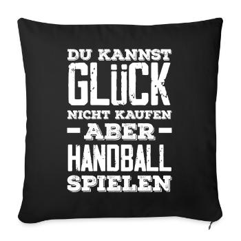 Handball Joueurs Handball Handball Cadeaux - Housse de coussin décorative 45 x 45 cm - noir - Devant