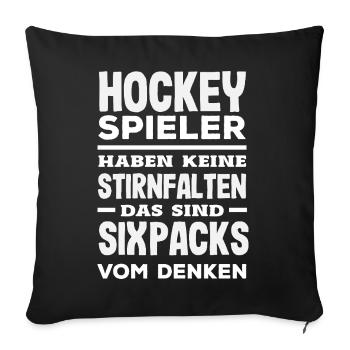 Funny Hockey Hockey Player Gift - Sofa pillowcase 17,3'' x 17,3'' (45 x 45 cm) - black - Front