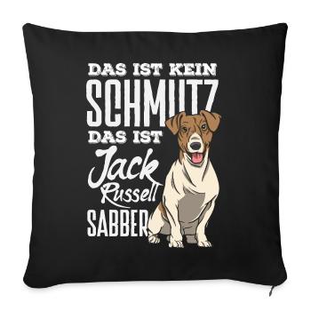 Drôle de Jack Russell Propriétaire Cadeau - Housse de coussin décorative 45 x 45 cm - noir - Devant