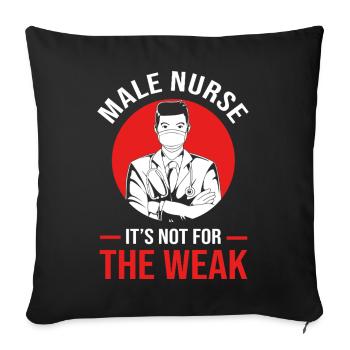 Nurse Hospital Nurse Gift - Sofa pillowcase 17,3'' x 17,3'' (45 x 45 cm) - black - Front