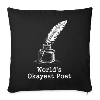 Okayest Poet Ink Bottle - Sofa pillowcase 17,3'' x 17,3'' (45 x 45 cm) - black - Front