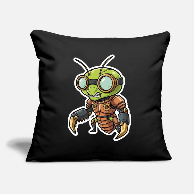 Praying Mantis Steampunk Copper Armor Sofa pillowcase 17,3'' x 17,3'' (45 x 45 cm)