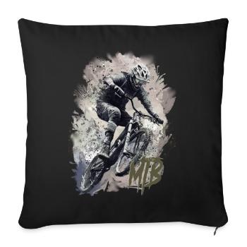 Mtb - Sofa pillowcase 17,3'' x 17,3'' (45 x 45 cm) - black - Front