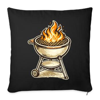 Griller - Housse de coussin décorative 45 x 45 cm - noir - Devant