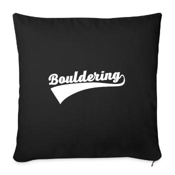 Retro Graphic Climbing Bouldering Rock Climber Mou - Sofakissenbezug 45 x 45 cm - Schwarz - Vorne