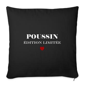 poussin - Housse de coussin décorative 45 x 45 cm - noir - Devant