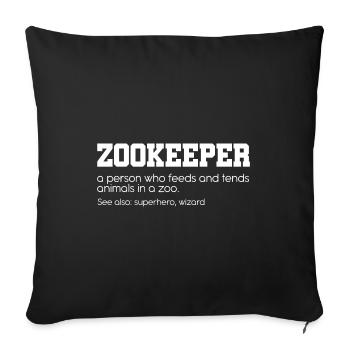 Definition Graphic Animal Keeper Zoo Keeper Animal - Sofakissenbezug 45 x 45 cm - Schwarz - Vorne