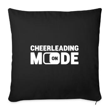 Cheerleading Mode On Gymnast Cheerleader Dancing C - Sofakissenbezug 45 x 45 cm - Schwarz - Vorne