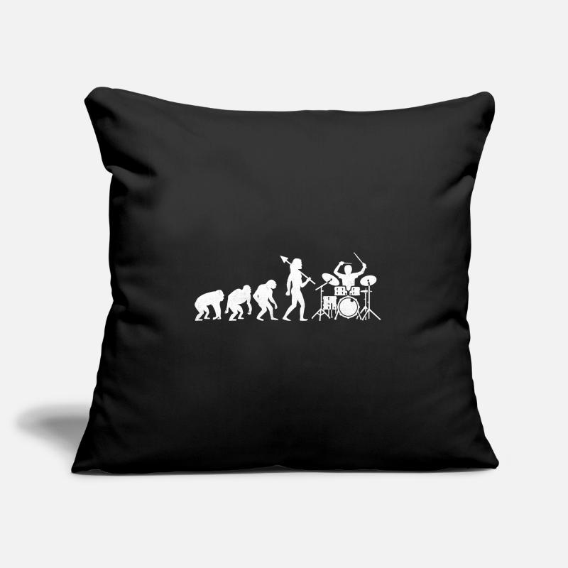Drummer Evolution Drum Music Lover Drumming Drumme Sofa pillowcase 17,3'' x 17,3'' (45 x 45 cm)
