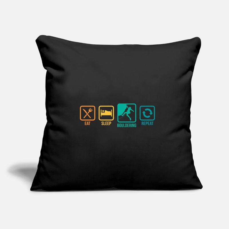 Eat Sleep Bouldering Repeat Rock Boulder Climbing Sofakissenbezug 45 x 45 cm