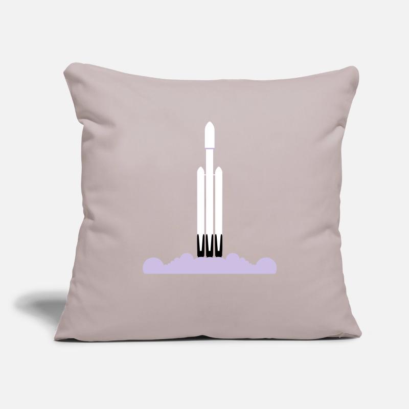 Rocket Falcon Heavy Housse de coussin décorative 45 x 45 cm