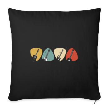 Guitar Graphic Guitar Player Rock Band Member Musi - Sofakissenbezug 45 x 45 cm - Schwarz - Vorne