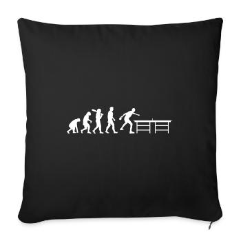 Ping-pong Evolution Ping-pong ping-pong - Housse de coussin décorative 45 x 45 cm - noir - Devant