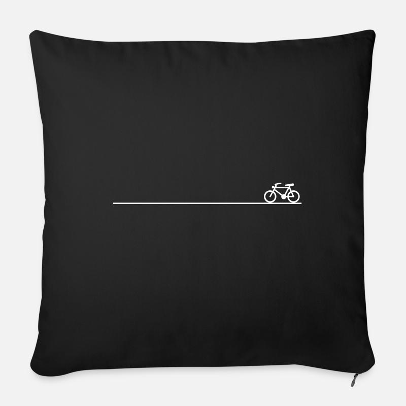 Fahrrad - Sofakissenbezug 45 x 45 cm - Schwarz