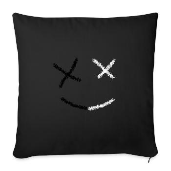 Christmas marshmallow - Sofa pillowcase 17,3'' x 17,3'' (45 x 45 cm) - black - Front